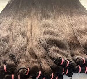 Soft wave hair wefts displayed together to show the Natural Wave texture